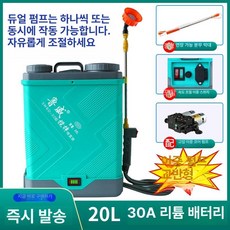 자동믹싱 분무기 농업용 세차 고압 분사기 살포기 자동교반, 20L 30A 안정형 교반형 고압 듀얼 펌프, 1개