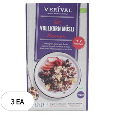 베리발 유기농 곡물 베렌 무슬리 시리얼, 325g, 3개