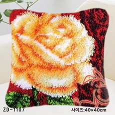 심스타 스킬자수 해바라기 쿠션 만들기 diy 재료 풀세트 래치훅, 40cm 흰색망, 1개