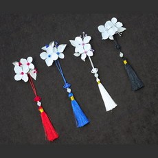 옆집샵 전통 수국 노리개 브로치 세트 한복과 일상복에 포인트가 되는 수공예 DIY 키트, 1개, 블루 KIT