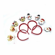 MN 크리스마스 헤어밴드4종 중 랜덤 1개 눈사람