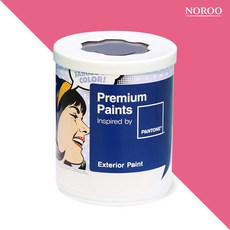 노루페인트 팬톤 실외 벽면 저광 페인트, 17-1937 HotPink, 1L, 1개