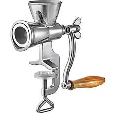Shark家具 手動304不銹鋼研磨機 全手工研磨 家用手搖咖啡豆機 五穀雜糧磨粉, 中號不鏽鋼研磨機