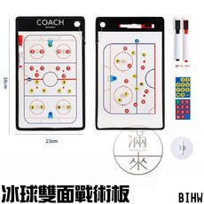 迷你電子戰術板 足球籃球戰術板 教練教學指揮板 贈筆, 1個, 冰球雙面戰術板 BIHW