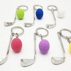골프공 골프채 미니어처 키홀더 컬러풀 스포츠 액세서리 가방고리 열쇠고리 골프용품 소품