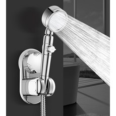 흡착뚝 샤워기 홀더 각도조절 샤워기거치대 자유손 샤워기헤드걸이 흡착식 샤워기걸이, 상세페이지 참조