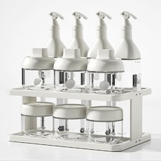 XYC 로브로브 유리 양념통 밀폐용기 오일병 세트 10종 세트, 오일병4P+양념통3P+밀폐용기3P+거치대 1P, 1개