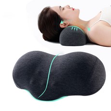 3D 기능성 경추베개 고밀도 메모리폼 베개, 1개, 차콜그레이