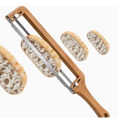 DrFlito 홈메이드 빵용 업그레이드된 조절 가능한 빵 나이프 - 수동 활 사워도우 슬라이서 두께 가이드 및 톱니 스테인리스 블레이드가 있어 바게트 베이글을 정밀하게 절단할