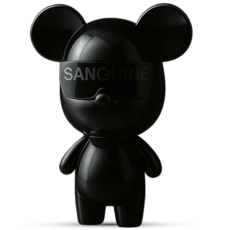 생귄 명품 캐릭터 차량용 방향제 걸이형 송풍구형, 블랙크롬 x No Map(생귄1024), 1세트