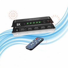iArkPower 아이아크파워 HDMI 선택기 셀렉터 8K 스위치 4 in 1 Out 4K 120Hz HDR10+ 지원 KQ