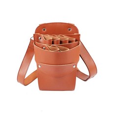 바버샵 미용사 가위집 가위가방 허리벨트 디자이너, 상세페이지 참고, 10. 갈색 6구 P016