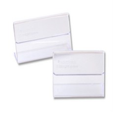 고급 투명 아크릴 단면 소형 쇼케이스 테이블 명판 매장 매대 카페 빵 제과 정보 명패 35mm