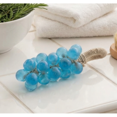 틱톡 상품 실물 같은 크리스탈 포도 모양 수제 DIY 아로마테라피 비누, 파란색  25개알 입 -자스민향, 1개