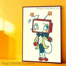 포스터 방수 벽 아트 데칼 자기 접착식 미적 장식 홈 리빙용, 8. z7