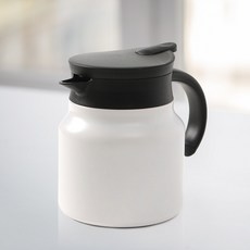 혜문전방 이중진공 보온주전자 750ml 화이트