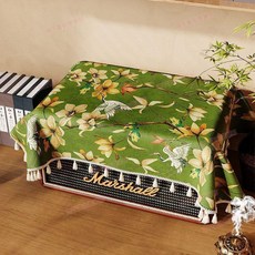 Marshall 音響流蘇蓋佈 復古方蓋巾, 花藤織素-流蘇蓋布,45*45【質感細膩不易起球】