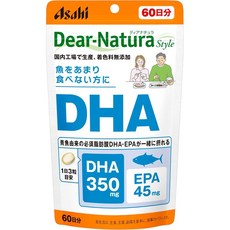 아사히 디어 내츄라 스타일 DHA 350mg 오메가 180정 18.14g 2개 Asahi Dear Natura Style, 60정, 4개