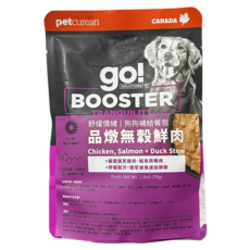 Petcurean 加拿大 go! 舒緩情緒 雞肉鮭魚鴨肉燉餐包 79g 犬用, 1個, 雞肉+鮭魚