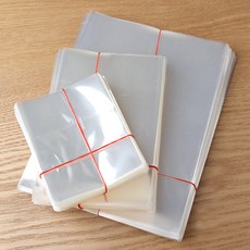 비즈아이 [9143-01]포장비닐 OPP봉투 비접착 정사각 9x13cm 투명 1묶음(약200개)
