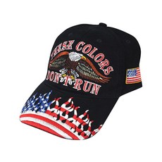 These Colors Dont Run 야구 모자 자수 독수리 및 미국 국기