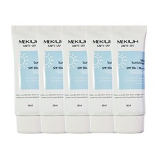미키움 마일드 안티 유브이 워터프루프 선크림 선블록 60ml x 5개