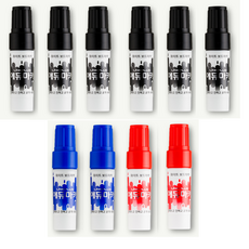 [엘제이] 라인플러스 에듀마카 혼합 10p(흑색 6p + 청색 2p + 적색 2p), 1세트