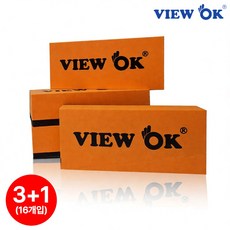 뷰오케이 자동차 유리막 전용 어플리케이터 블럭 4개입, 4세트, 오렌지