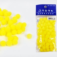유아 만들기 폼폼이 12mm 노랑 유치원 어린이집, 1개