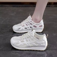 여성 여름 통기성 매쉬 운동화 4cm 키높이 캐주얼 스니커즈 발편한 데일리화