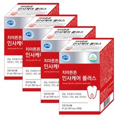 치아튼튼 인사케어 플러스 칼슘 프로폴리스추출물 210mg, 60정, 4개