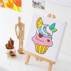 네이처뮤지엄 민화샵 팝콘펜 도안 세트, 컵케이크 S230134A