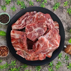 수입돼지고기 캐나다산 돼지목뼈 등뼈 뼈구이감자탕용뼈 김치찜용, 7에서10cm작은뼈, 1개, 5kg