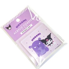 사무실 책상 컵받침 물기 방지 플라스틱 코스터 쿠로미