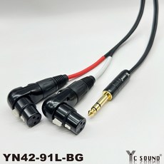 C SOUND 轉接線 彎頭 立體6.3轉XLR線 卡農XLR母轉6.3mm XLR轉TRS 6.5mm TRS 雙頭 Y型線 一分二, 6.3立體直頭對雙XLR母頭彎頭,10m