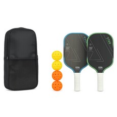 T700 카본 피클볼 라켓 세트 패들 2개 공4개 가방 포함, 패들2개+공4개+가방, 1세트