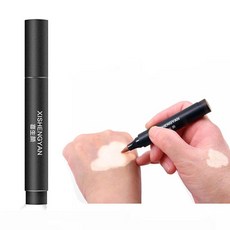 Vitiligo 커버업 메이크업 XISHENGYAN 피부 톤 고민용 방수 화장품 컨실러 오래 지속되는 화이트 스팟 자연유래 위장 액체 펜 고민 패치 커버 방법 얼굴 손, Vitiligo 커버업 메이크업, XISHENGYAN