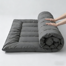통세탁 통기성 사계절 두꺼운 포근한 바닥 침대 토퍼 매트리스, 그레이