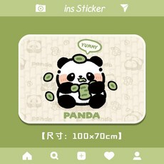 生理期防漏墊 學生宿舍月經防側漏床墊 可洗式大姨媽隔尿墊 70x100cm, 墊子（吃竹熊貓）,70x100cm, 1個