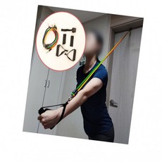 튜빙밴드 세트 헬스밴드 저항밴드 운동용밴드, 1개, 상세페이지 참조