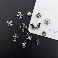 크로스 레트로엔틱 네일파츠, 1개, 실버