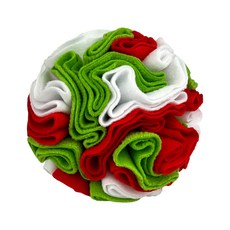 寵物狗狗嗅聞玩具球 磨牙 訓練益智, 白紅綠, 1個