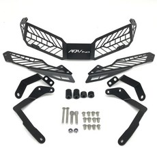 오토바이 램프 그릴 실드 가드 라이트 프로텍터 커버, 1개