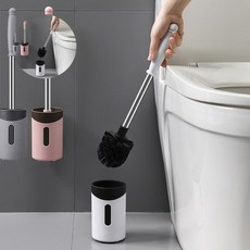 욕실용품 욕실청소 변기 청소솔 화장실 벽걸이 브러쉬 변기솔, 핑크