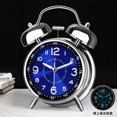 自律學習時鐘 鬧鐘, 1個, 銀河藍 震撼音量/走時精準, 新春 活動 送電池+充電線
