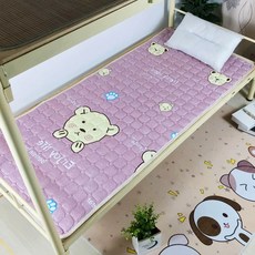 거실토퍼 기숙사 매트 매트리스 차박 번개 원룸, 1cm, 보라색 베니곰 양면