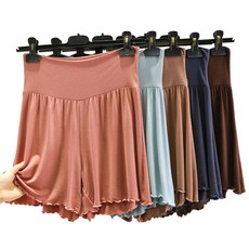 이너퀸 프리수 모달 이지 플레어 빅사이즈 임부 임산부 프릴 반바지 잠옷 홈웨어 이지웨어 속바지 모달플레어반바지