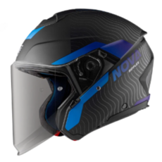 RIE NOVA 3.0 Ripples 摩托車頭盔 時尚輕量化設計 安全舒適, 黑藍