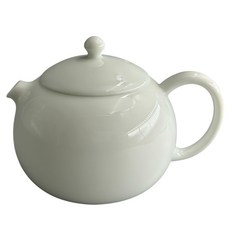 紅芳庭 功夫茶道泡茶壺 圓珠壺款 140ml 精緻陶瓷茶具 品味生活, 白色, 1個