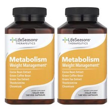 LifeSeasons 2개X Metabolism 체중 관리 베지 캡슐 140정, 2개